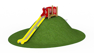 Toboggan en acier inoxydable 0,5 m