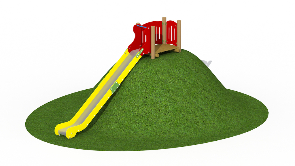 Toboggan en acier inoxydable 0,5 m
