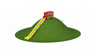 Toboggan en acier inoxydable 0,5 m