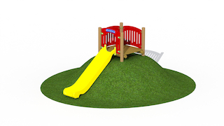Toboggan en plastique de 0,6 m