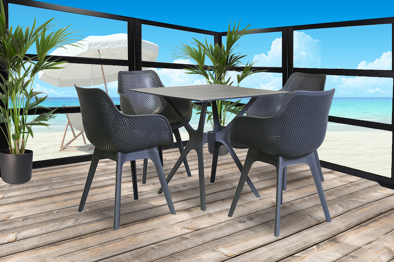 Chaise Jaspe anthracite