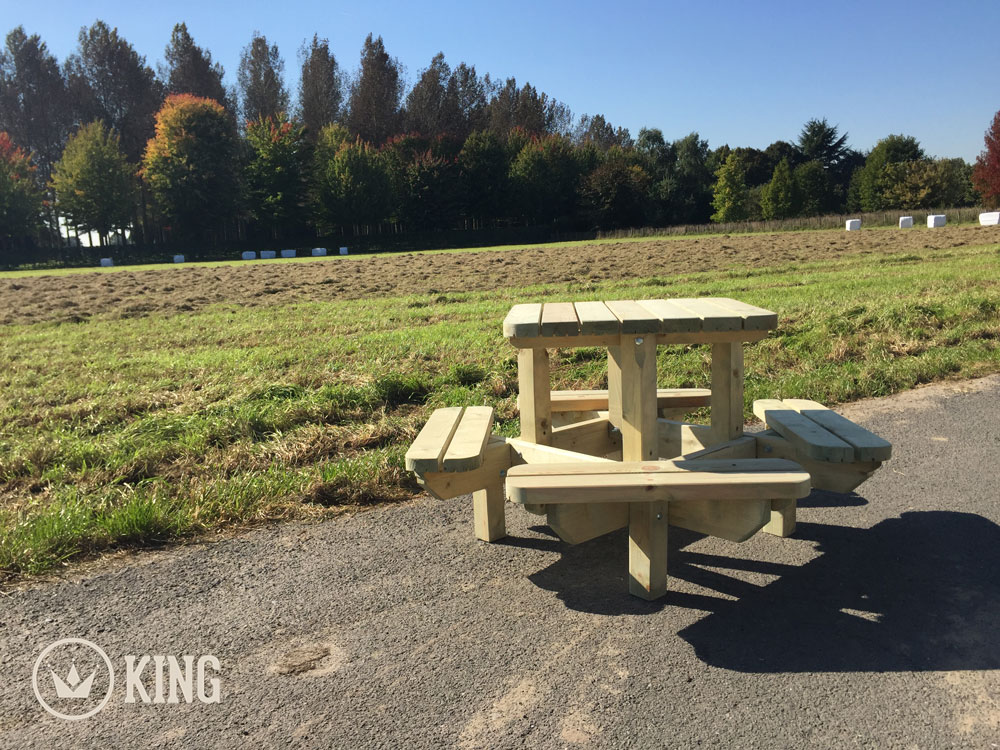 KING ® Quadratische Picknicktisch für Kinder