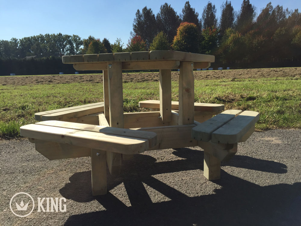 KING ® Quadratische Picknicktisch für Kinder (6 Packungen)