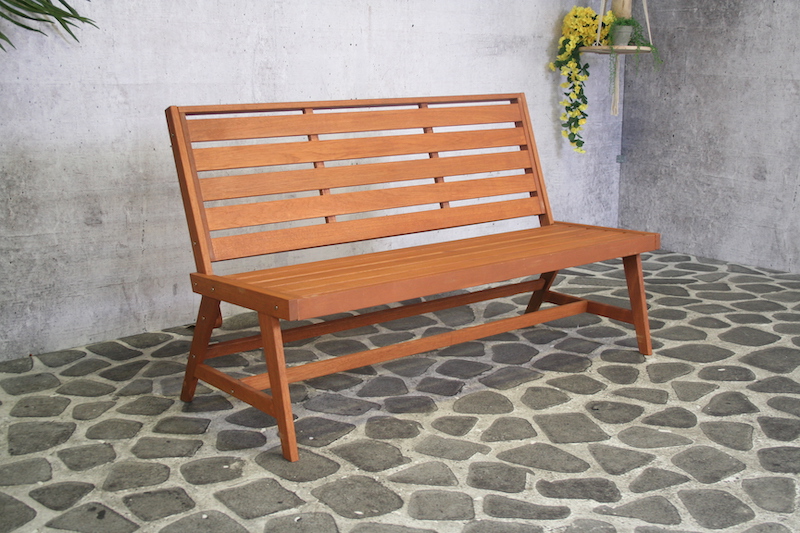 Banc de jardin en teck Meranti