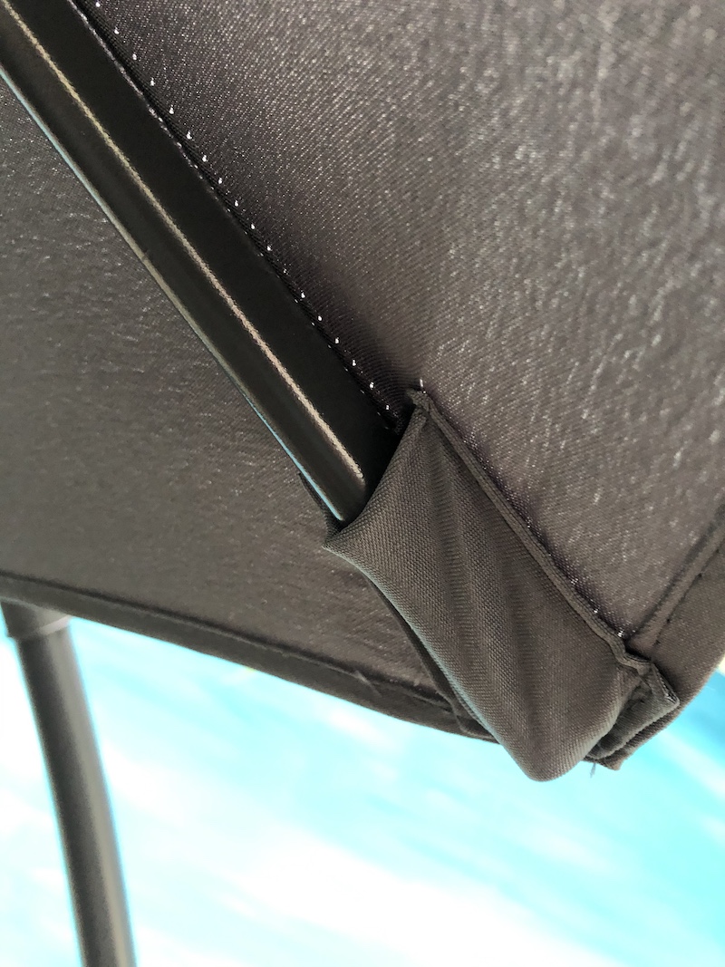 Parasol suspendu Minorque anthracite, 3m