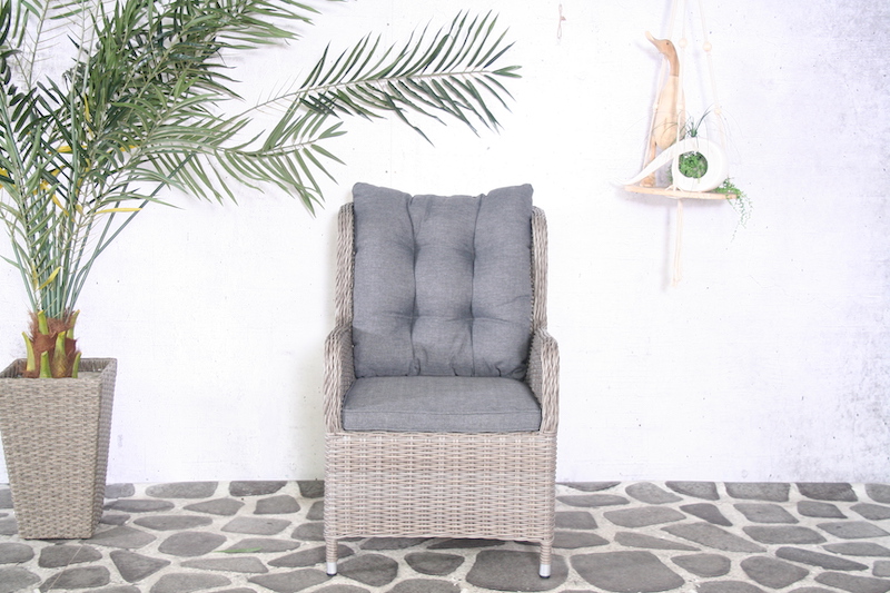Fauteuil en osier Inora marron