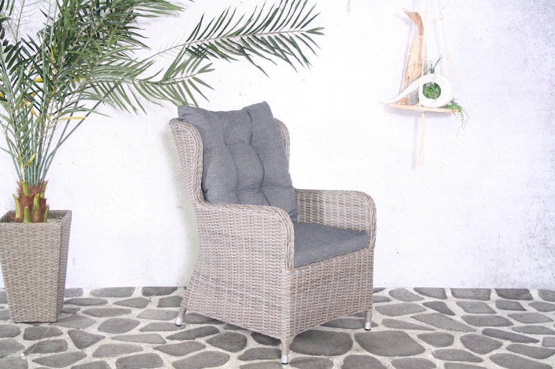 Fauteuil en osier Inora marron