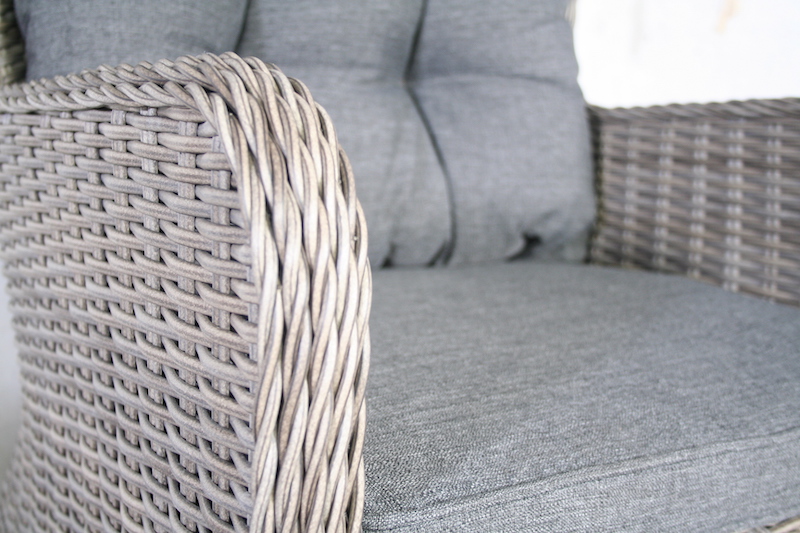 Fauteuil en osier Inora marron