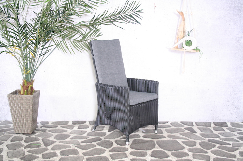 Chaise r&eacute;glable Ronny avec coussin