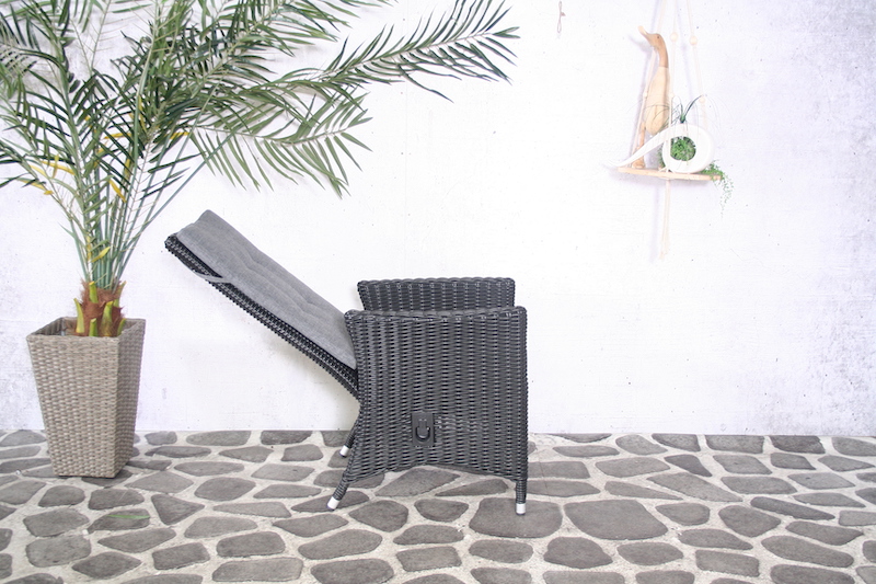 Chaise r&eacute;glable Ronny avec coussin