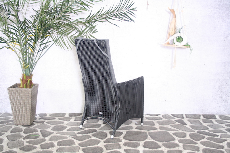 Chaise r&eacute;glable Ronny avec coussin
