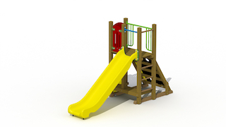 Refuge de montagne (toboggan en plastique)