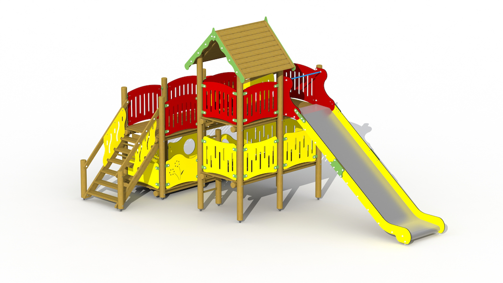 Ch&acirc;teau des pirates (toboggan High Inox)