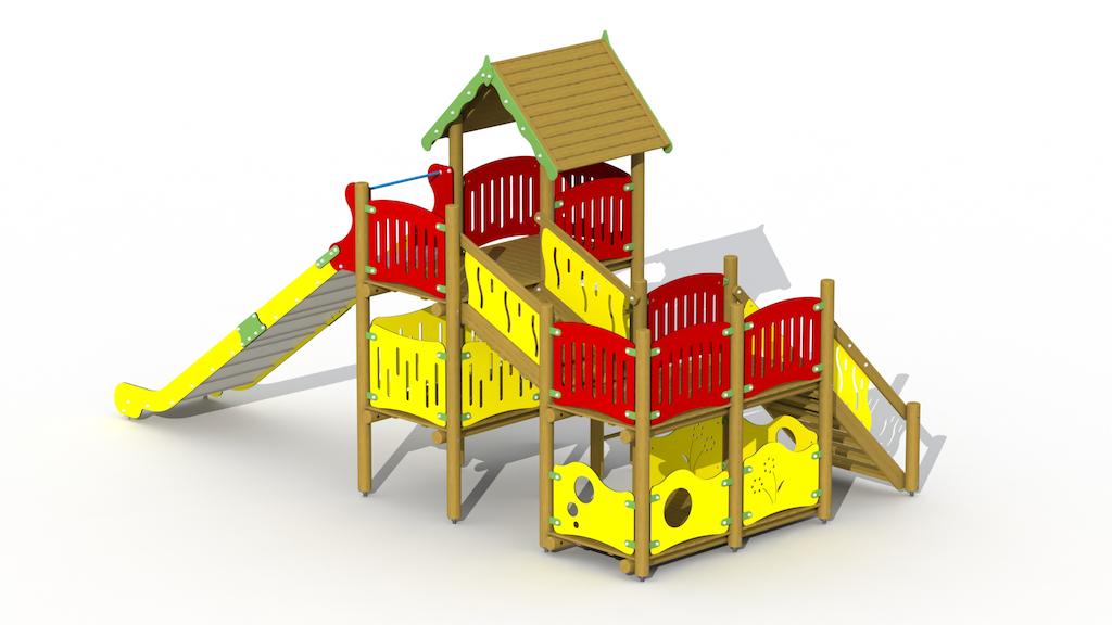 Ch&acirc;teau des pirates (toboggan High Inox)