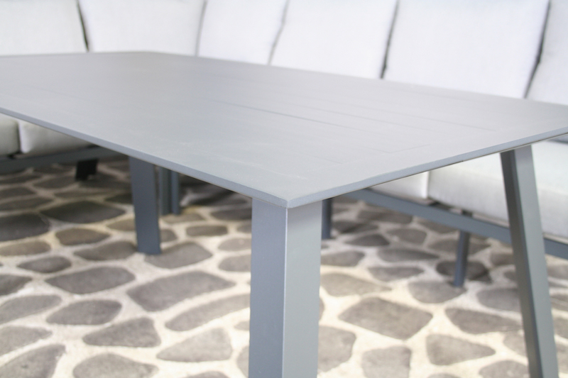 Ensemble d'angle en aluminium Sanchez anthracite