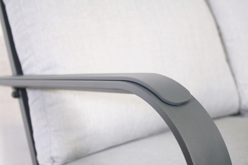 Ensemble d'angle en aluminium Sanchez anthracite