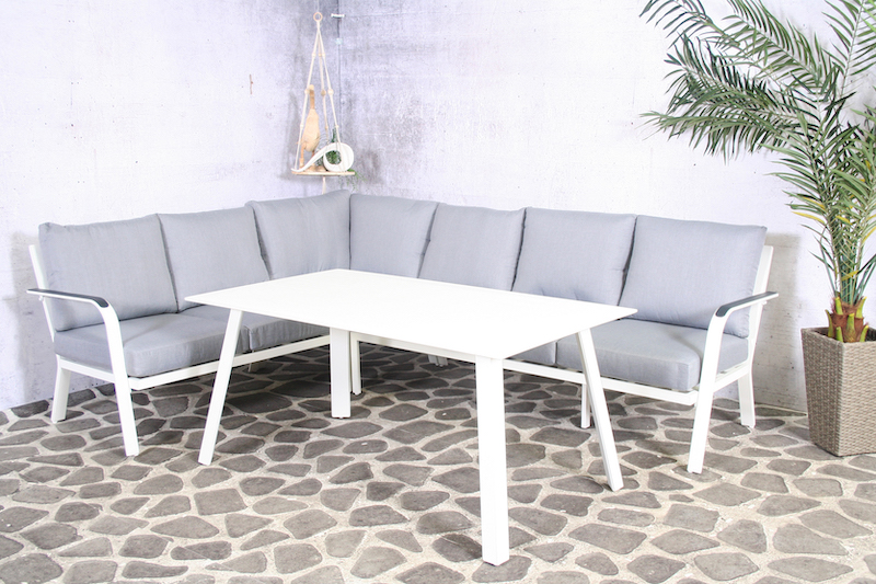 Ensemble d'angle en aluminium Sanchez blanc
