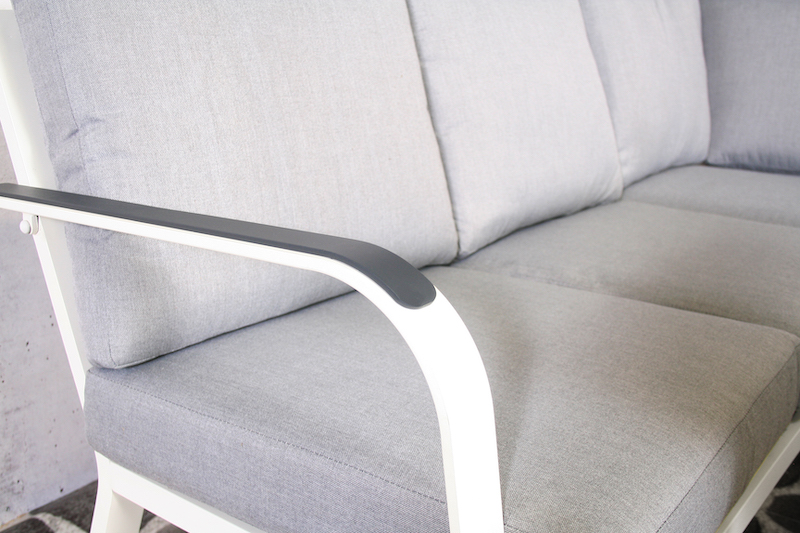 Ensemble d'angle en aluminium Sanchez blanc