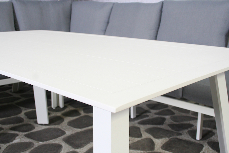 Ensemble d'angle en aluminium Sanchez blanc