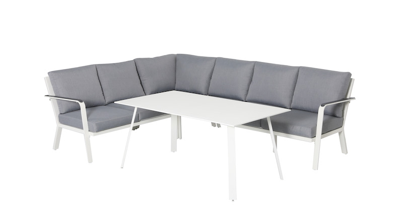 Ensemble d'angle en aluminium Sanchez blanc
