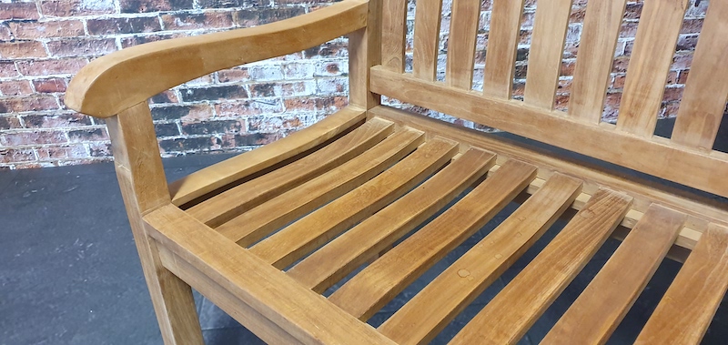 Canap&eacute; d'ext&eacute;rieur en teck Sipora 180cm
