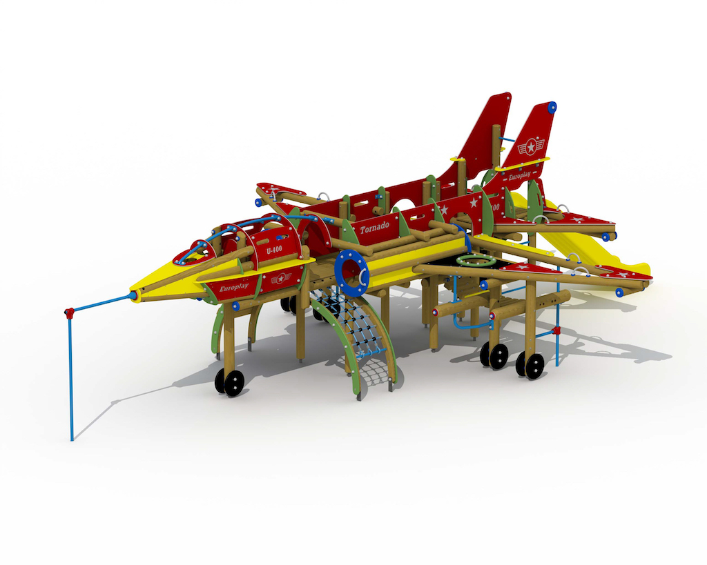 Avion de chasse (glissi&egrave;re en plastique)