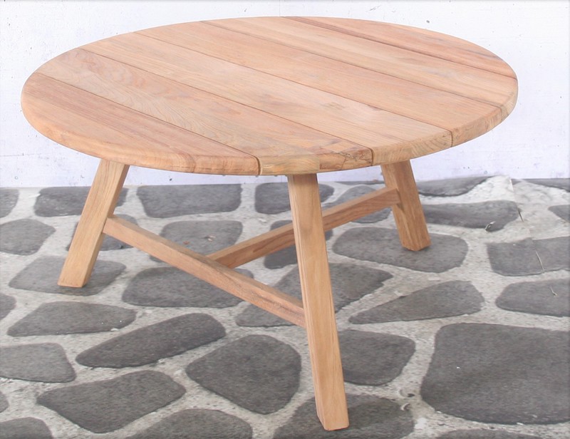 Table d'appoint Woody en teck 80cm
