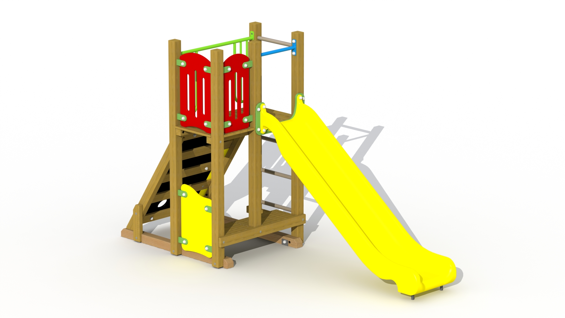 Refuge de montagne (toboggan en acier inoxydable)