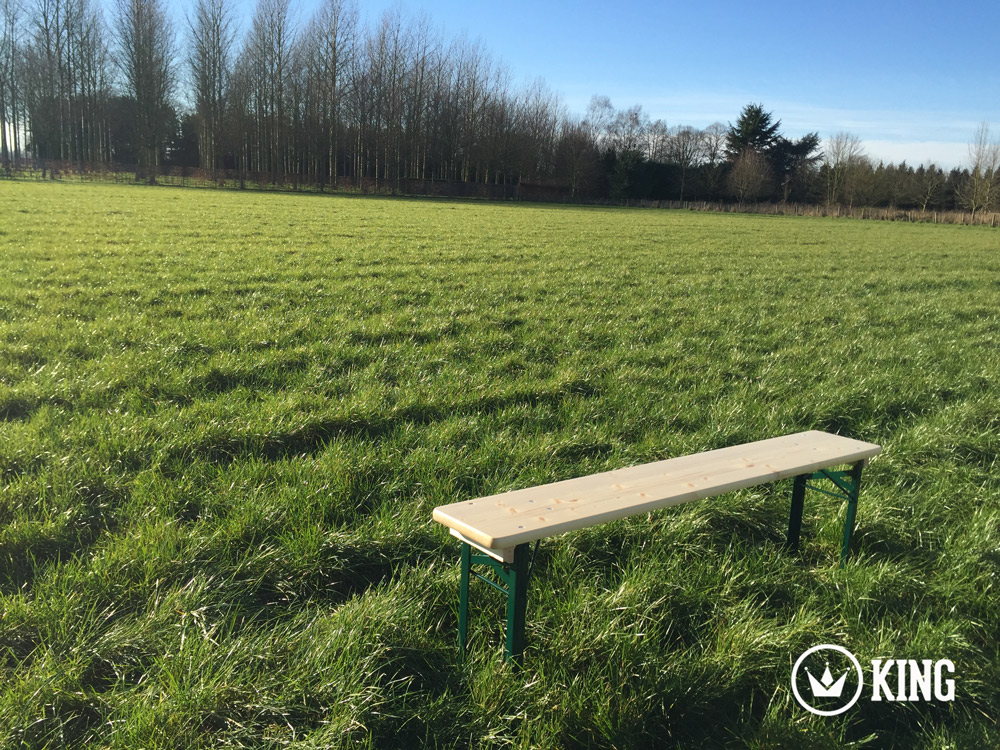 <BIG><B>KING ® Banc de brasserie 160cm x 25cm (armature vert foncé)</B></BIG>