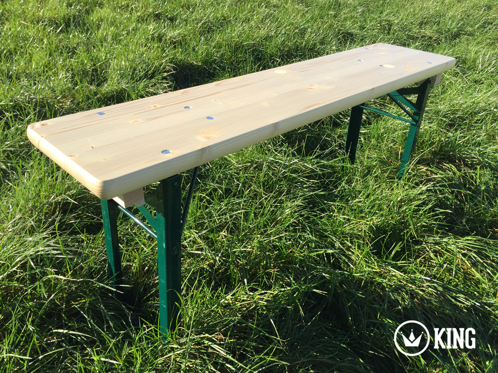 <BIG><B>KING ® Banc 110cm x 25cm (armature vert foncé)</B></BIG>