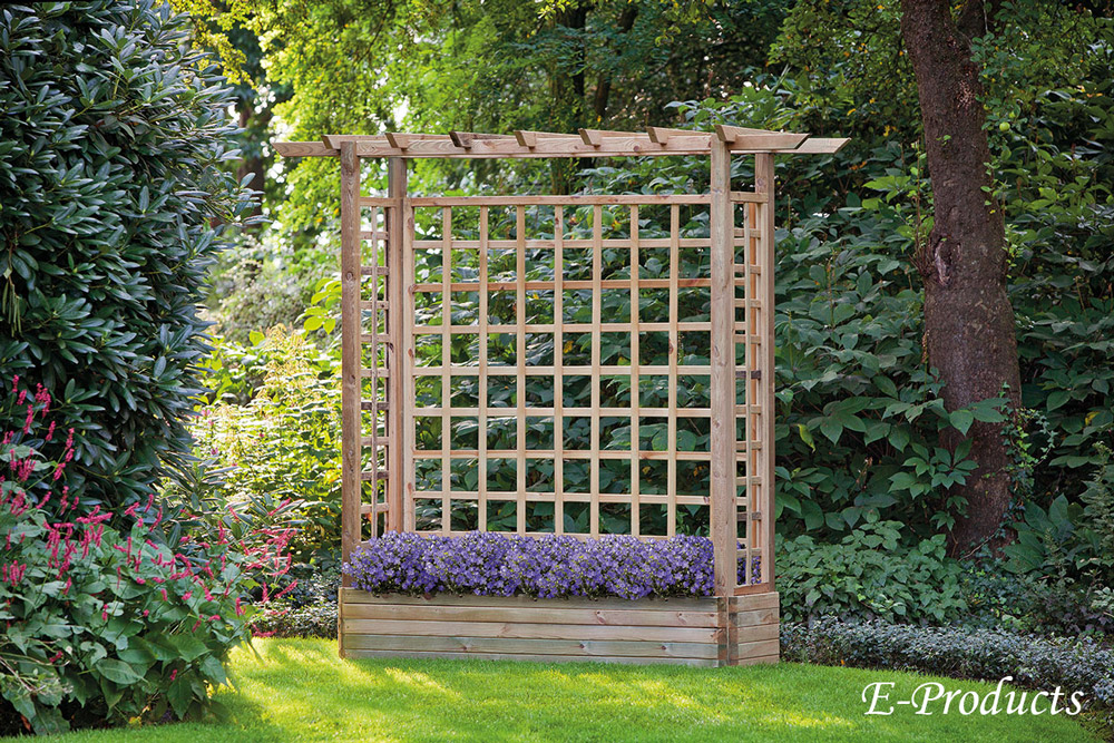 Enorme houten set voor bloembakken | E-woodproducts.be