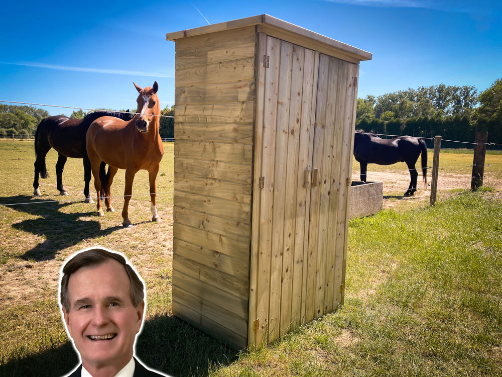 <BIG><B>Armoire de jardin Bush (99 x 72 x 182 cm)</B></BIG>