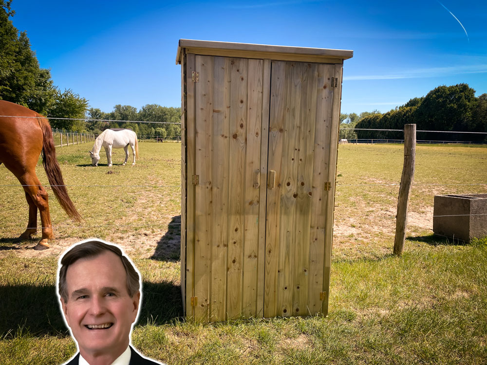 <BIG><B>Armoire de jardin Bush (99 x 72 x 182 cm)</B></BIG>