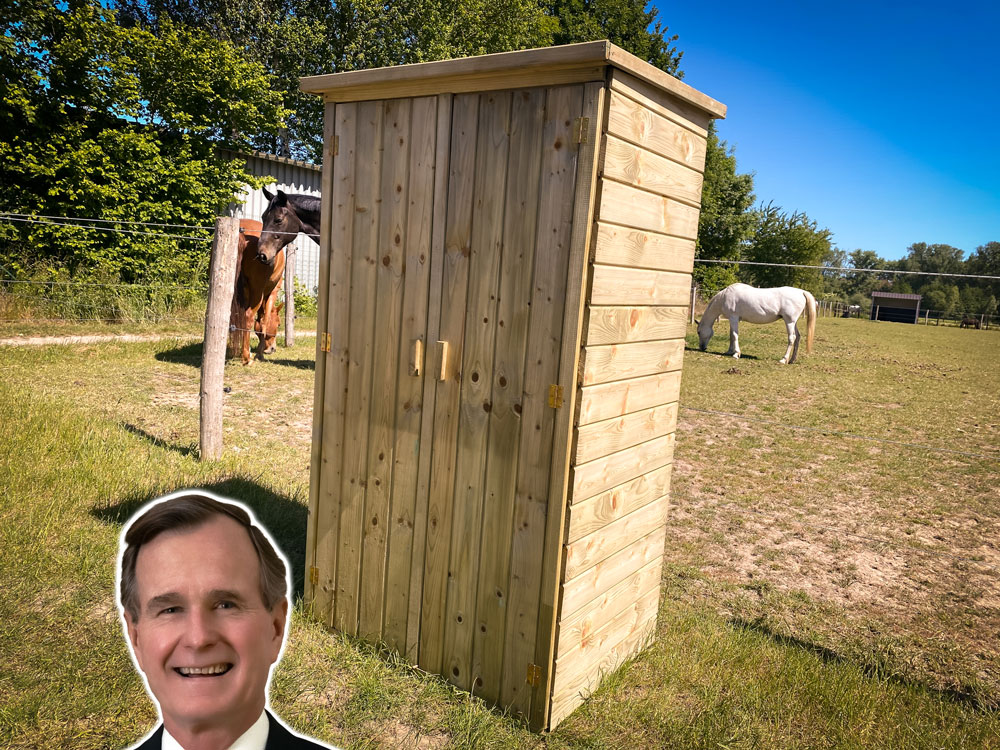 <BIG><B>Armoire de jardin Bush (99 x 72 x 182 cm)</B></BIG>