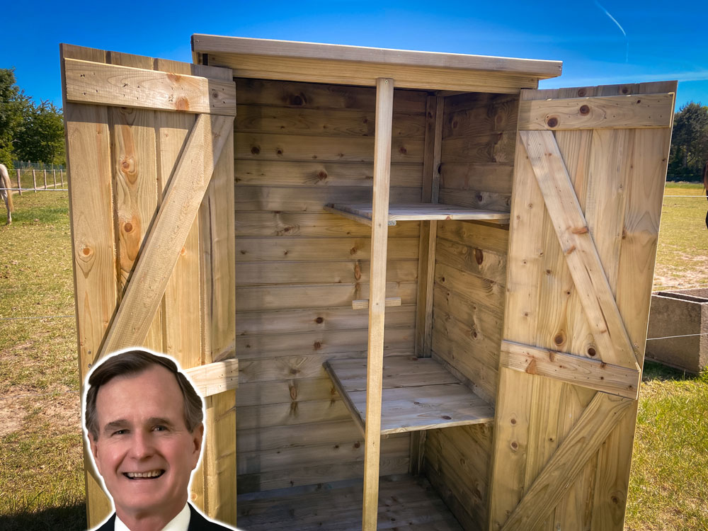 <BIG><B>Armoire de jardin Bush (99 x 72 x 182 cm)</B></BIG>