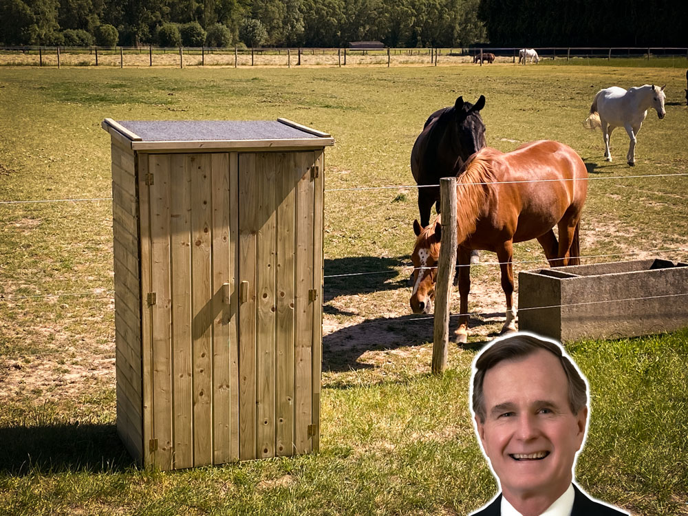 <BIG><B>Armoire de jardin Bush (99 x 72 x 182 cm)</B></BIG>