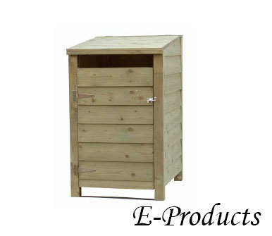 Armoire à conteneurs en bois d'épicéa (128 x 80 x 91 cm)