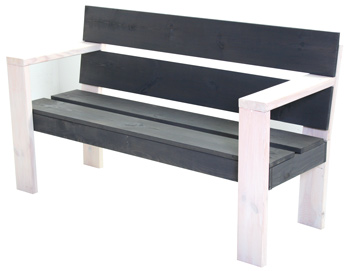<BIG><B>Canap&eacute; Sarin 2 places gris / blanc</B></BIG>