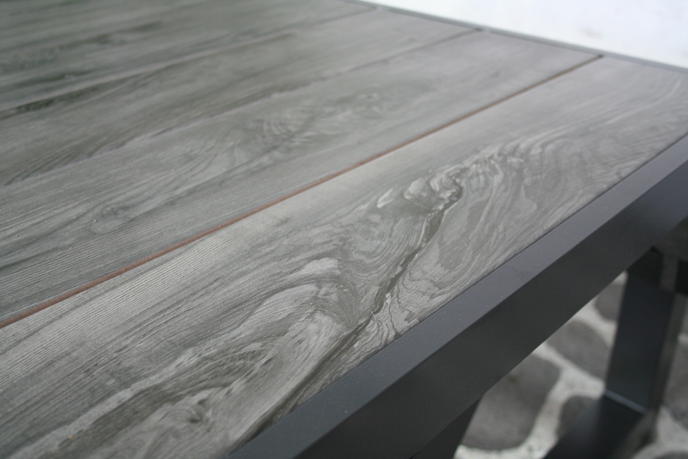 Table de pique-nique Merope anthracite 160 cm (aluminium)