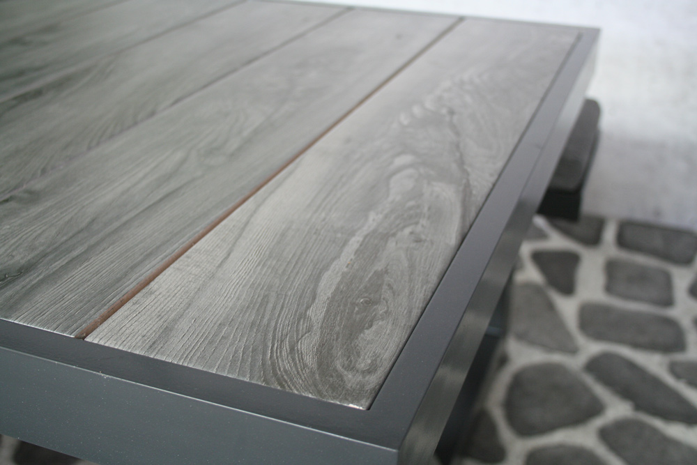 Table de pique-nique Merope anthracite 160 cm (aluminium)