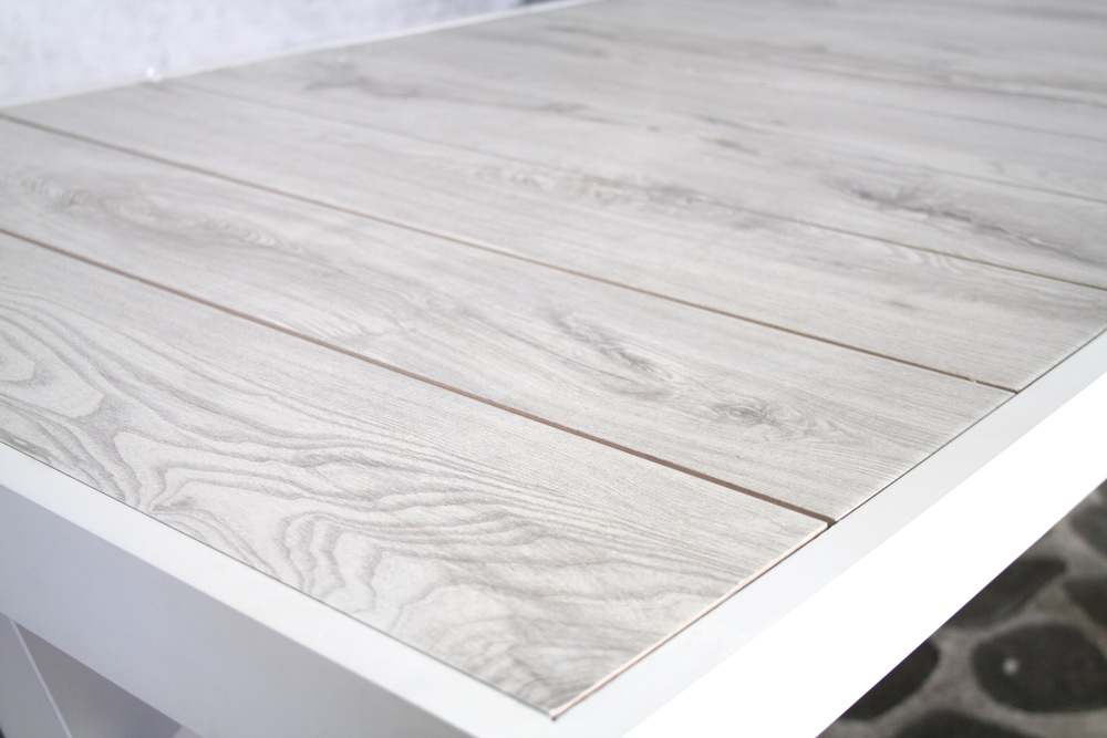 Table de pique-nique Merope blanche 160 cm (aluminium)