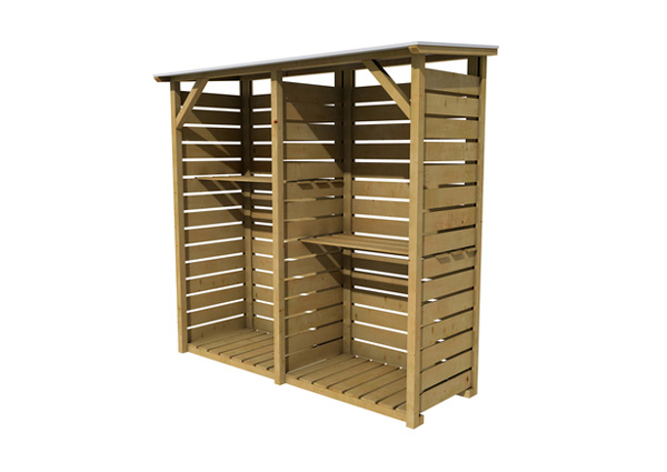 <BIG><B>Abri à bûches Twin (190 x 176 cm)</B></BIG>