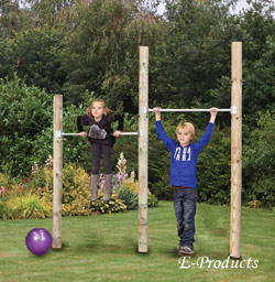 <BIG><B>Barre horizontale s&eacute;par&eacute;e pour poteaux ronds</B></BIG>