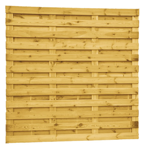 &Eacute;cran d'&eacute;tag&egrave;re | Douglas | Planifi&eacute;| 27 planches de 15 mm | 180 x 180 cm |Vertical | vert impr&eacute;gn&eacute;