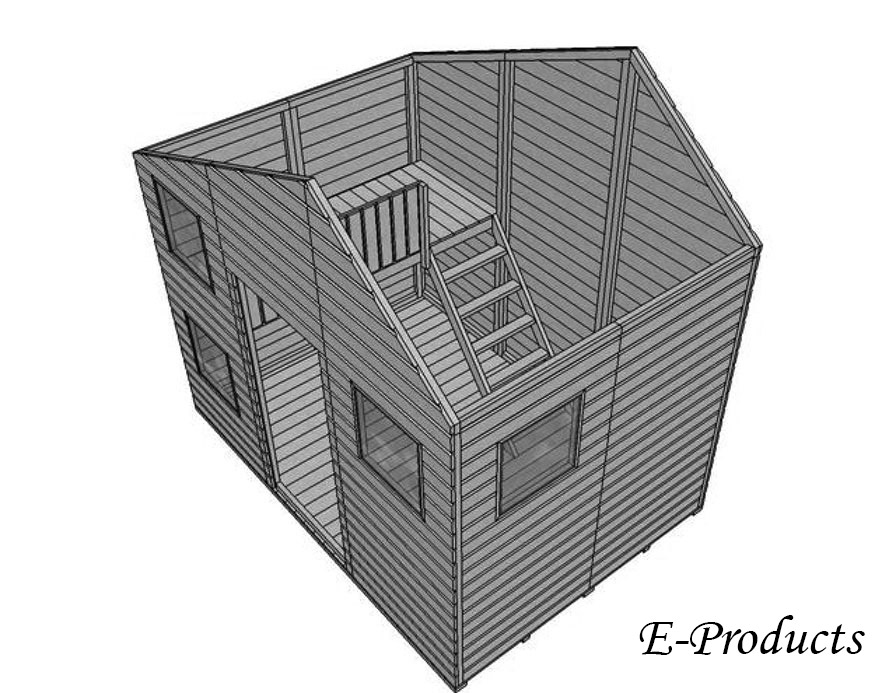 <BIG><B>Maisonnette-de-jeux Doornroosje (230 x 240 x 267 cm)</B></BIG>