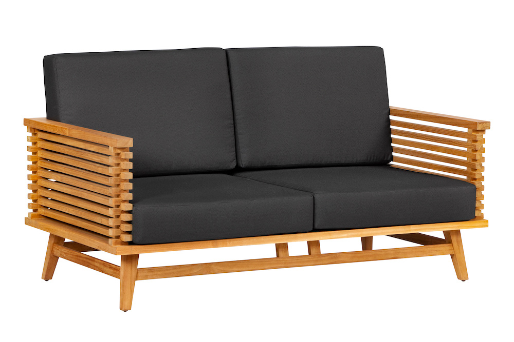 <BIG><B> Ensemble de salon en teck Canapé 2 places Riverside (150 x 80 x 84 cm)</B></BIG>