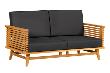 <BIG><B> Ensemble de salon en teck Canap&eacute; 2 places Riverside (150 x 80 x 84 cm)</B></BIG>