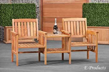 <BIG><B>Loveseat hardhout</B></BIG>