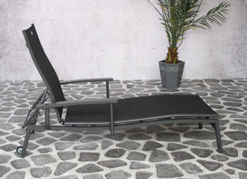 <BIG><B>Torino Lounger 2x2 noir</B></BIG>