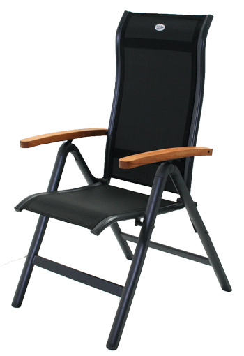 <BIG><B>Chaise pliante Torino avec accoudoirs en teck</B></BIG>